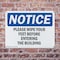 Signmission Please Wipe Your Feet Before Entering The Building, 10 in W x Rectangle, Plastic OS-2PACK-NS-P-710-L-17660 - alternate 3